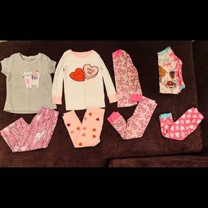 2T girl winter pajamas